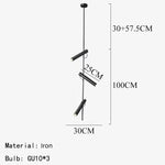 Rotating LED Pendant Light for Foyer, Bedroom, Dining Room - Modern Hanging Lamp