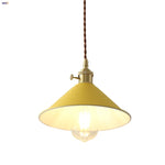 Copper Knob Iron LED Pendant Light - Adjustable Nordic Modern Hang Lamp