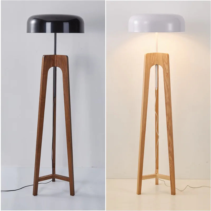 Wood Floor Lamp E27 Bulb Home Art Deco Hotel Bedroom Shop Lighting