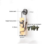 Afralia™ Bulgari Stone LED Wall Lights Outdoor Waterproof Bedside Lamp