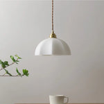 White Glass LED Pendant Lamp for Modern Home Decor and Lighting