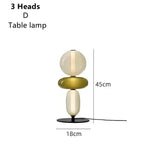 Glass Floor Lamp LED Table Light - Italian Design High Quality