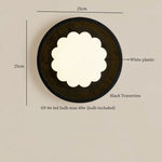 Afralia™ Pumpkin LED Wall Lamp Modern Black Travertine Living Room Stair Light