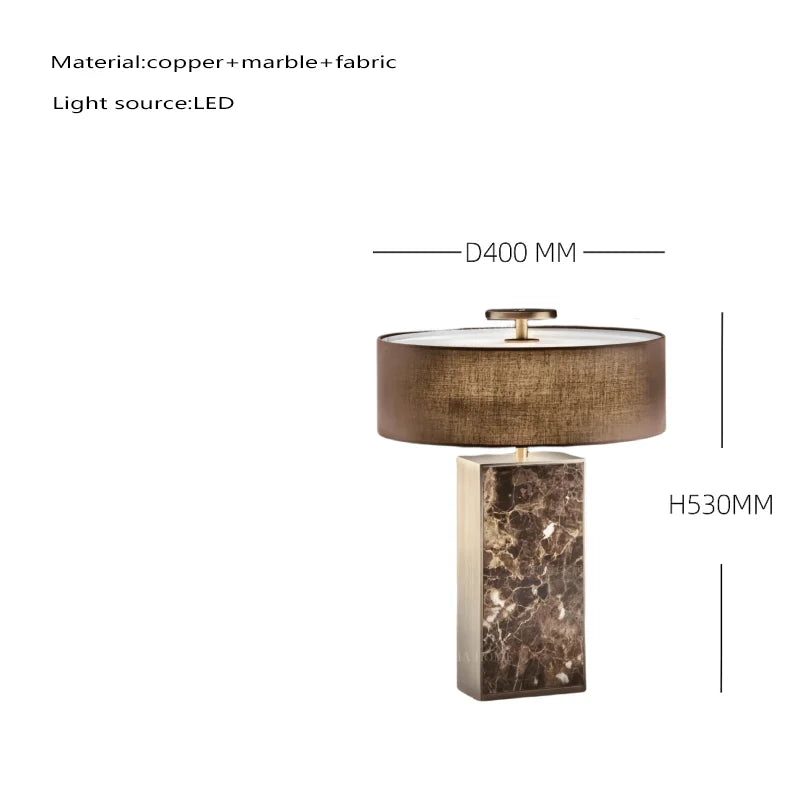 Marble Table Lamps: High-End LED Luxury Desk Lights for Home Decor