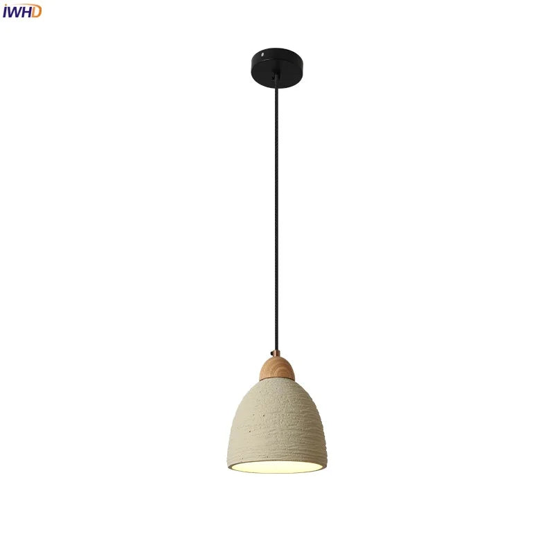 Afralia™ Cement LED Pendant Lights for Bedroom Living Room Kitchen House Decor