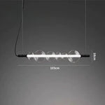 Modern Glass LED Pendant Light for Living and Dining Room Bedroom Chandelier