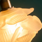 Frosted White Glass LED Pendant Lamp: Nordic Minimalism for Living Room & Cafe