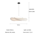 Afralia™ Silk LED Pendant Light Modern Nordic Chandelier Luminarias