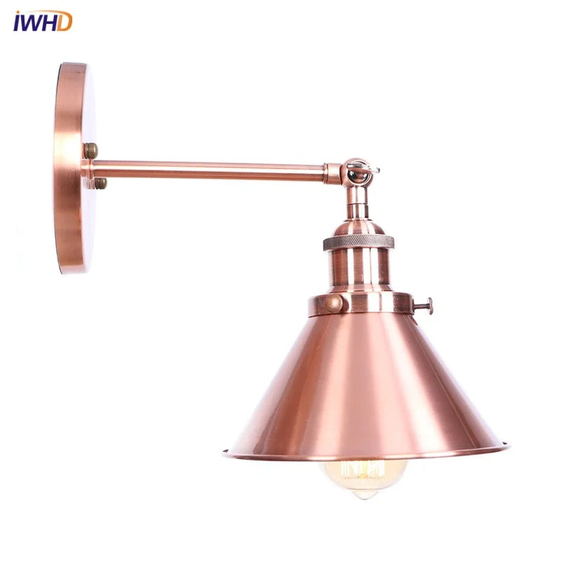 Afralia™ Pink Retro LED Wall Light Fixture - Industrial Vintage Ambient Luminaire