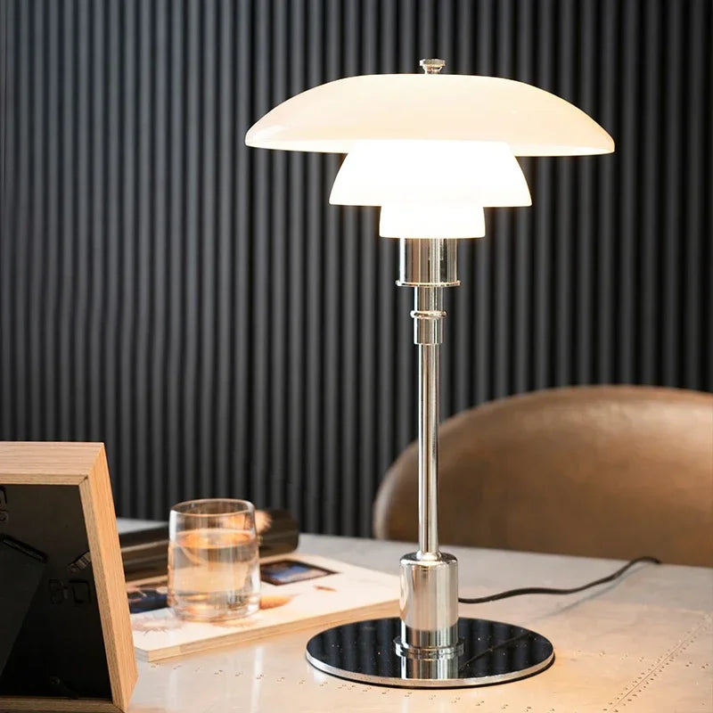 LED Glass Desk Lamp for Living Room Bedroom
