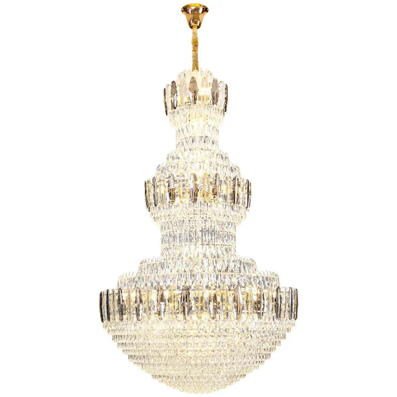 Crystal Chandelier: Postmodern Light Luxury for Hotel Lobby, Villa, and Duplex Floors