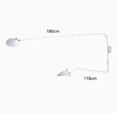 Black Serge Mouille Wall Lamp: Nordic Design, Creative Living Room Decor