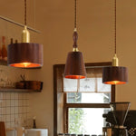 Walnut Wood LED Pendant Light for Home and Restaurant Lighting