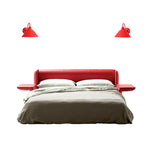 Afralia™ Edison Red LED Wall Lights - Iron Industrial Vintage Bedside Lamp