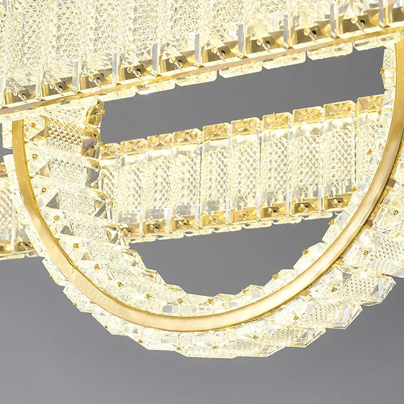 Crystal Chandelier Pendant Lamps for Home Decor and Modern Living Room Lighting