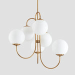 Glass Balls Chandelier Pendant Light for Living Dining Room