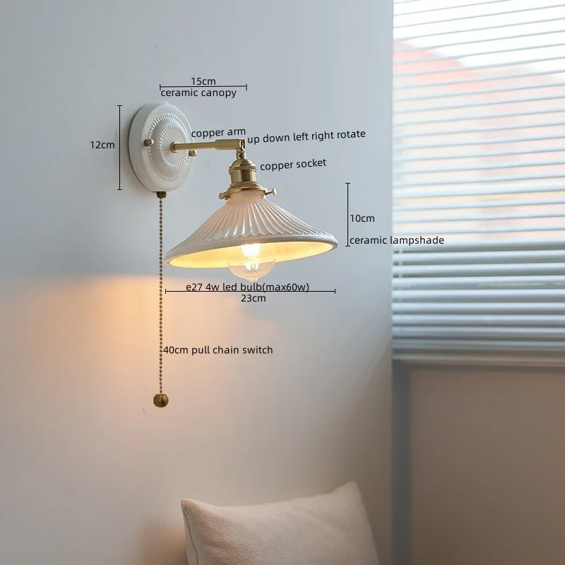 Modern Ceramic LED Wall Lamp for Home Decor