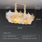 Crystal Chandelier Shell Lamp: Luxury Nordic Design for Living Room, Bedroom, Hall