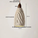 Nodric LED Pendant Lamp Cement & Wood Hanging Light