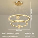 Modern LED Pendant Lights Chandelier for Foyer, Villa, and Stairs