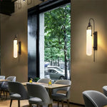 Modern Glass Wall Sconce Light Fixture for Bedside Living Room