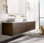 Glass Double Sconce LED Wall Light Retro Fixture Lighting