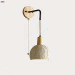 Cement Shade Wood LED Wall Sconce Light Fixture for Home Decor