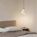 Wabi Sabi Yellow Travertine Conical Stone LED Pendant Lamp for Kitchen House