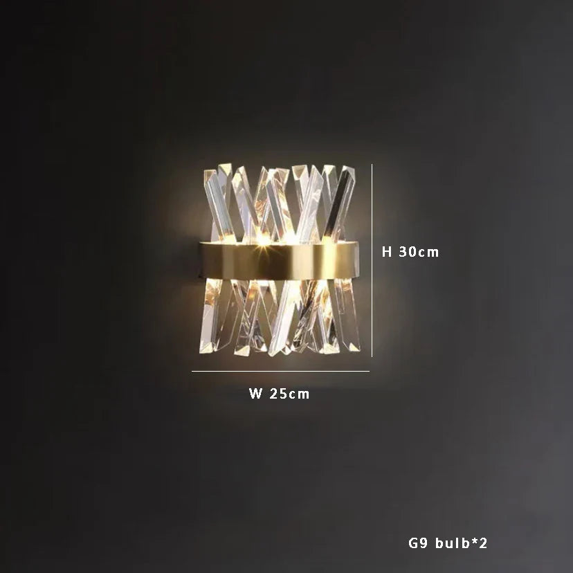 Modern Curved Glass Crystal Chandelier for Elegant Living Room & Dining Room Decor