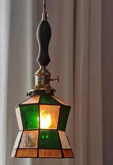 Blue Glass Pendant Lights for Bedroom Dinning Living Room