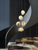 Geometry Marble LED Chandelier for Living Room Kitchen Island