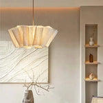 Nordic Creamy LED Pendant Light Chandelier for Bedroom Art Decor