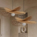 Rattan Weaving LED Chandelier Pendant Lights for Home Decor