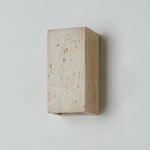 Wabi Sabi LED Wall Light Yellow Travertine Bedroom Lamps for Bathroom Mirror & Loft Interior