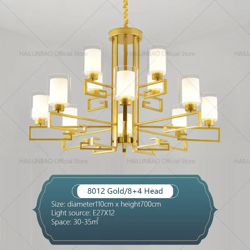 Chinese Style Luxury Living Room Chandelier for Elegant Homes