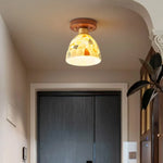 Shell Tiffany Glass Canopy LED Ceiling Light