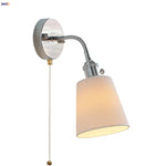 White Ceramic LED Wall Lights Adjustable Modern Bedside Lamp