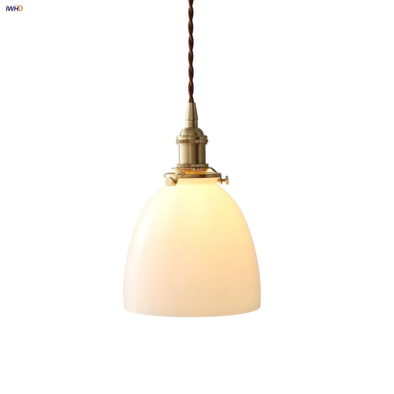 Glass LED Pendant Light Fixture Nordic Modern Hanging Lamp