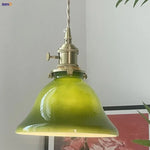 Green LED Pendant Lights E27 Knob Switch Kitchen Living Room Hanging Lamps