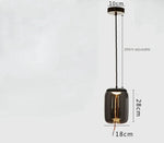 Modern LED Glass Chandelier for Living Room Bedroom Kitchen Pendant Lamp