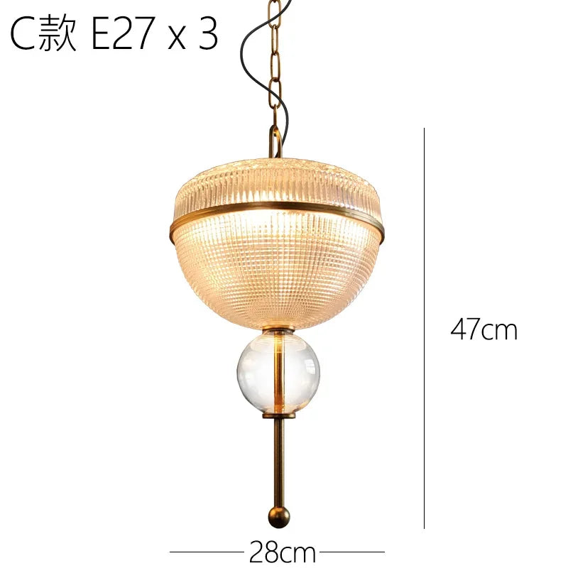 Yellow Glass Chandelier Pendant Lamp for Hotel, Parlor, Dining Room, Bedroom