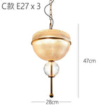 Yellow Glass Chandelier Pendant Lamp for Hotel, Parlor, Dining Room, Bedroom