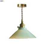 Afralia™ Cyan Ceramic LED Pendant Light for Loft Cafe Bar Decor