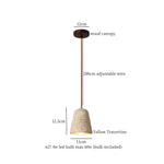 Yellow Travertine LED Pendant Light for Home Decor, Bedroom, Cafe, Dining, Living Room