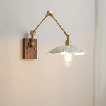 Ceramic Copper Swing Arm LED Wall Lights for Home Decor