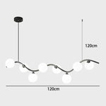 Nordic Glass Ball LED Pendant Lights for Home Decor and Lighting Fixture