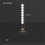 Brass Floor Lamp for Living Room & Bedside Decor