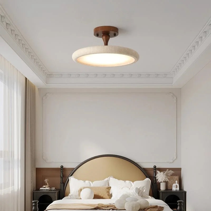 Yellow Cave Stone LED Ceiling Lamp for Restaurant Living Room Decor