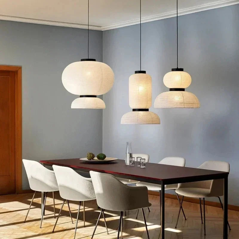 Rice Paper Pendant Chandelier for Living Room, Dining Room, Kitchen