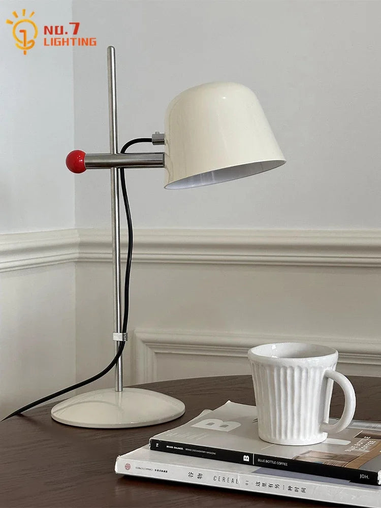 Medieval Stainless Steel Table Lamp LED E14 Rotating Desk Light